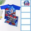 Boys' Cartoon Character Swimsuit Set with Hat