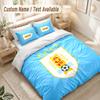 Uruguay National Team Bedding Set, 1 Duvet Cover & 2 Pillowcases Soft Comfortable Bedroom Home Textile Decor