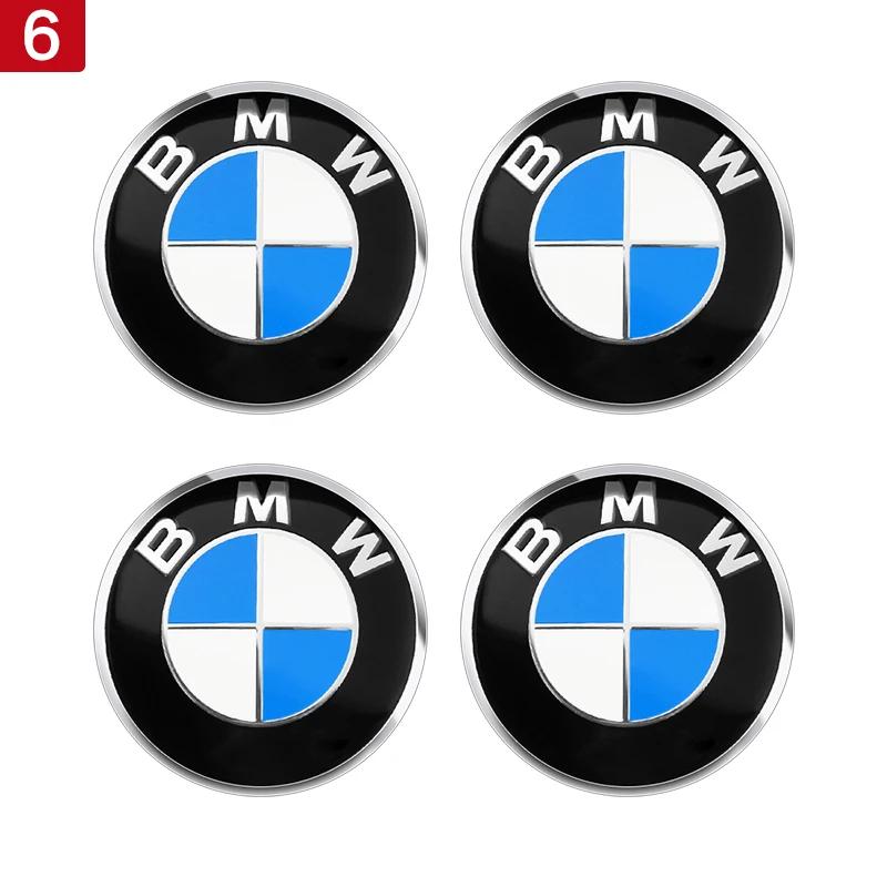 4 Stück 56MM 60MM 65MM Auto Radnabenabdeckung Aufkleber Felgenabdeckung Abzeichen Emblem für BMW E39 E87 E60 E46 E53 E90 F10 F20 F25 F30 X5