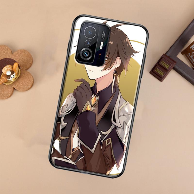 Genshin Impact Zhongli Case For Xiaomi POCO X7 X6 X5 X3 Pro F3 F5 F6 M6 Pro 13 14 Ultra 11T 12T 13T 14T Pro Cover