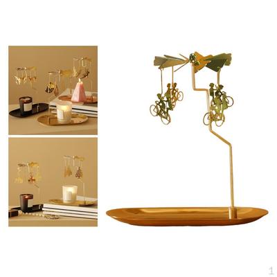 Portacandele, Set di candelabri rotanti per innamorati, Matrimonio romantico, Festa di Natale, Camino,