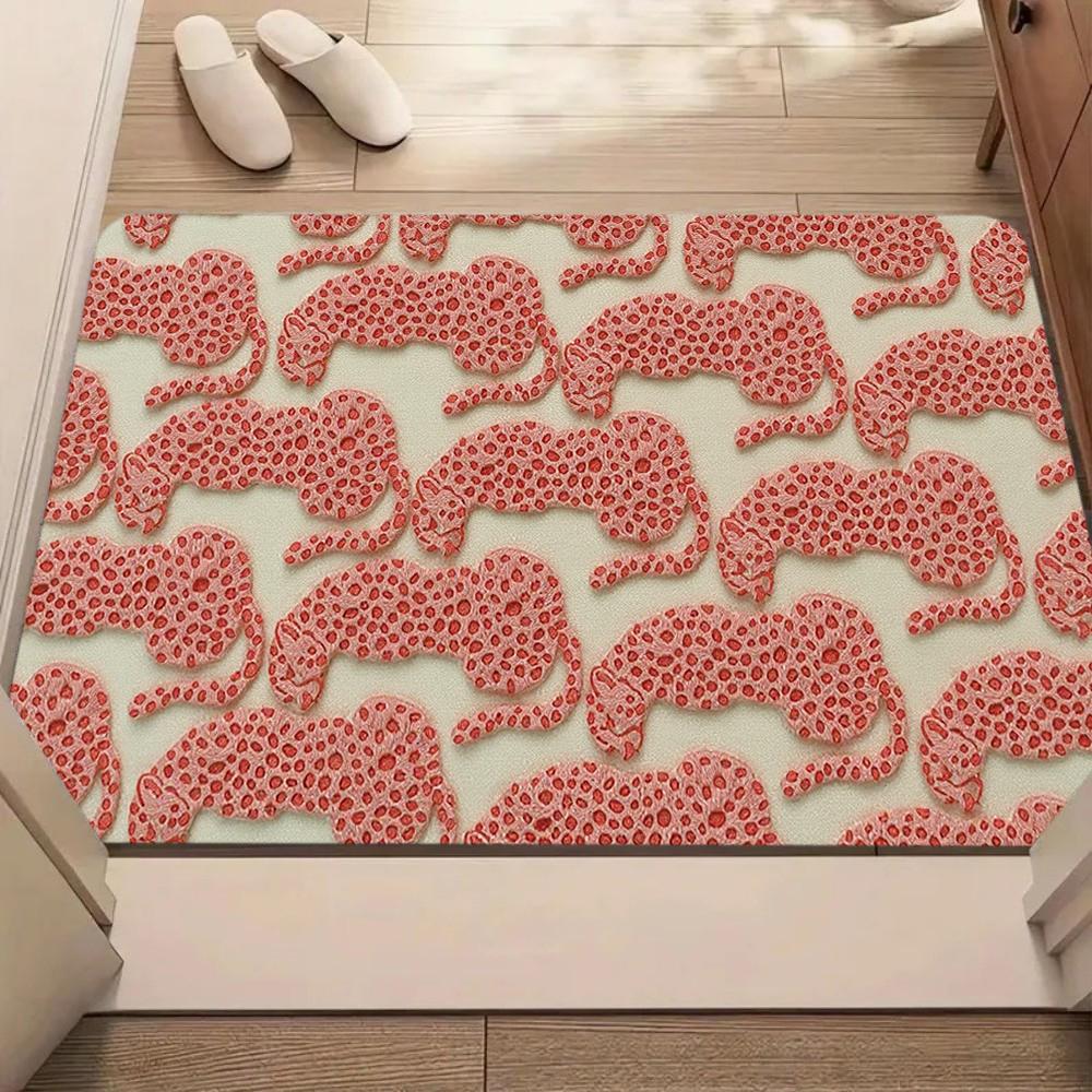 Leopard Print Carpet Mat Rug 3D Animal Pattern Home Decoration Living Room Bedroom Modern Floor Decor Floor Mat Door Mat