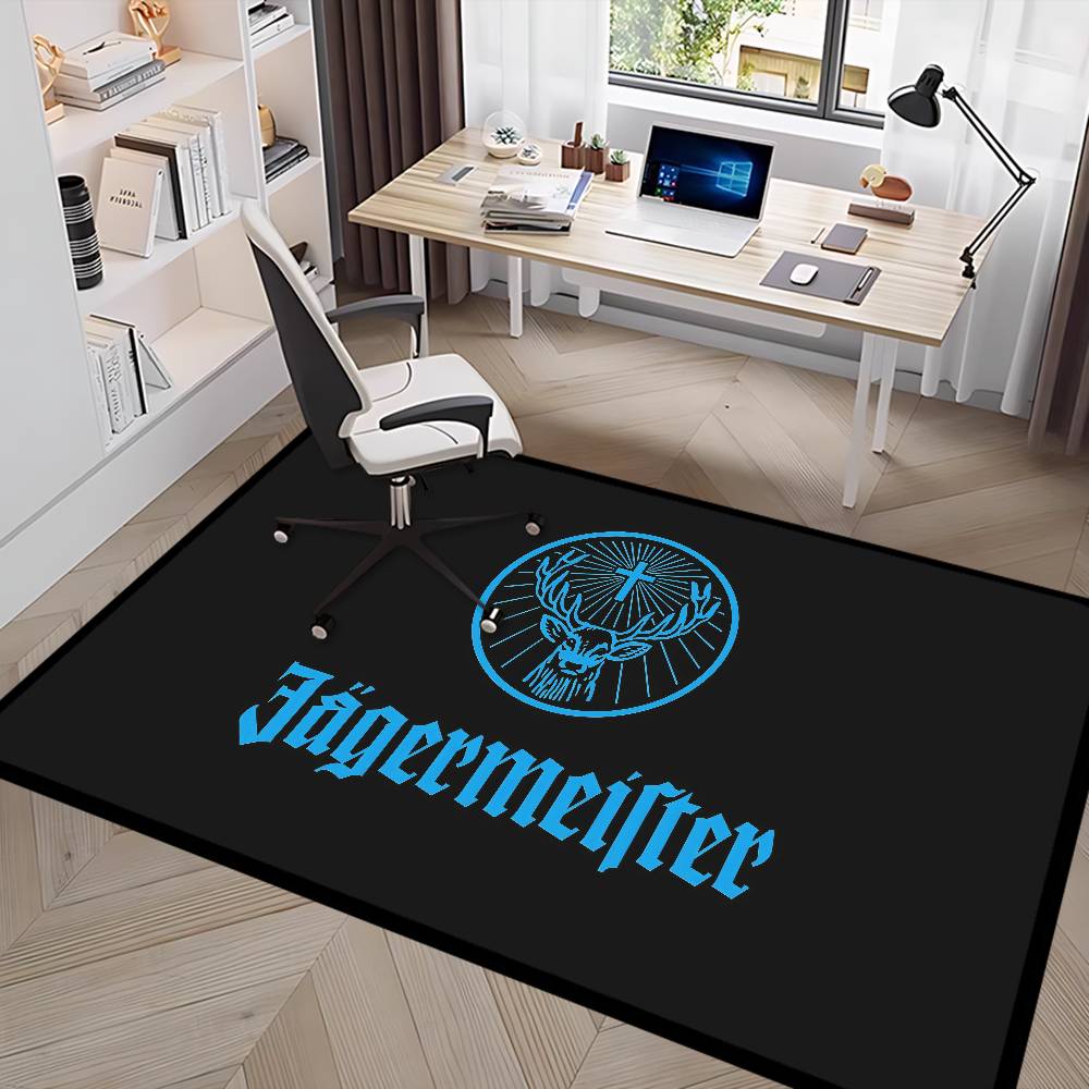 Tappetino J-Jagermeisteres Logo Stile Nordico Camera da Letto Soggiorno Tappetino Casa Balcone Antiscivolo Alfombra