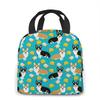 Tacos Cute Corgi Dogs Insulated Lunch Bag Leakproof Cooler Lunch Box for Women Reusable Thermal Tote Bag for Work School Picnic