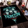 British rock band Bring Me the Horizon pattern printed flannel non-slip rug, suitable for rooms, living rooms, home decor, and gifts