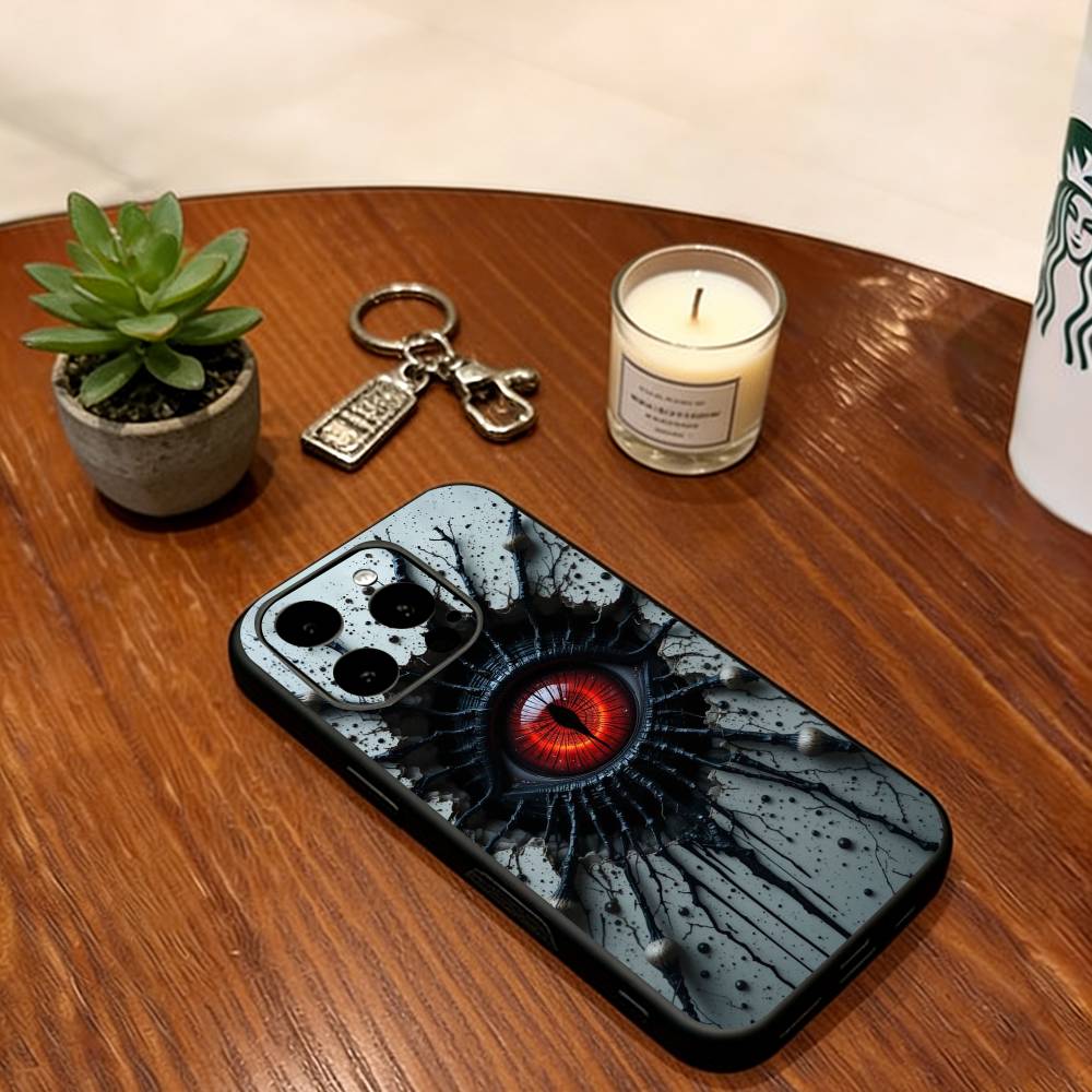 

Чехол для телефона Сглаз Мягкий Силиконовый черный Для IPhone 17 16 15 14 13 12 11 X XR Plus Pro Max Plus iPhone17Pro
