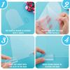 40PCS Clear Acrylic Sign Arch With Stand Blank Guest Name Tags Wedding Table Number Holder Decoration Supplies