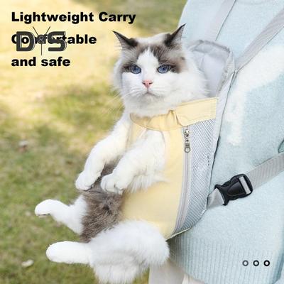 Köpek Ön Taşıyıcı Sırt Çantası Kedi Örgü Seyahat Çantası Ayarlanabilir Evcil Hayvan Açık Hava Omuz Saplı Çanta Yürüyüş Kamp Yolculukları için
