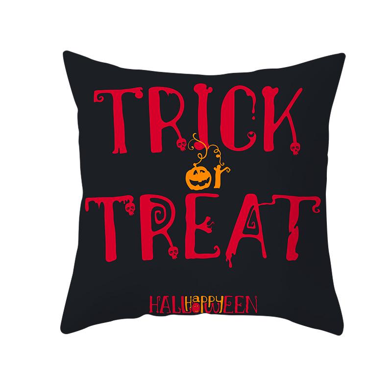 New Halloween Pumpkin Pillow Cover Home Peach Skin Home Decoration Supplies Cushion Waist Pillow Cover