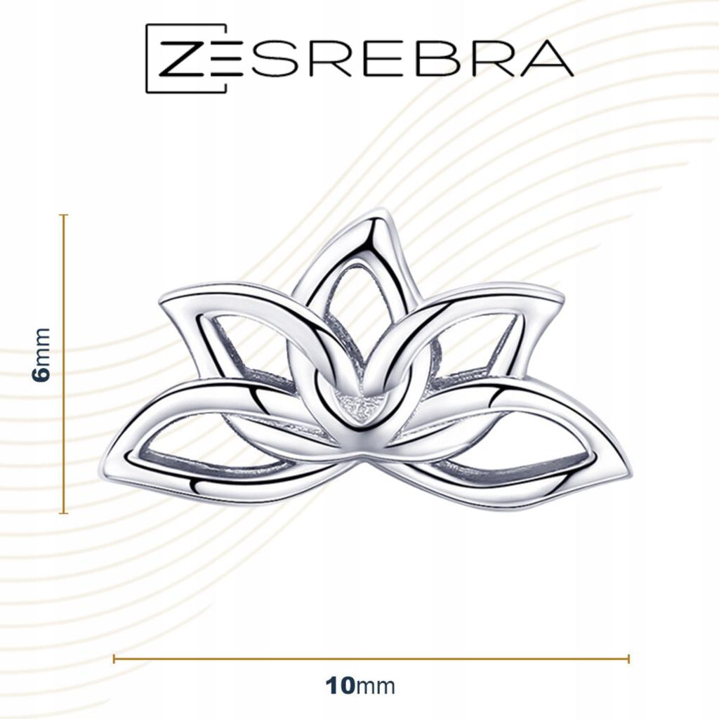 Earrings With Cubic Zirconia S925 Lotus Flower Stud Zirconia Crystals