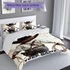 3PC Custom Name Cowboy Dreams Bedding Set Duvet Cover Closure Includes 1 Duvet Cover & 2 Pillowcases for Bedroom