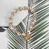 Women's Retro Handmade Ceramic Flower Bow Bracelet