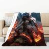 God of War Decorative Throw Blanket Plush Microfiber Sofa Bedspread Fleece Throws for Bed or Knee Home Textiles