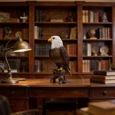 Amerikanischer Weißkopfseeadler Harzstatue - Leichter Luxus Dekor für Wohnzimmer, Garten oder Eingang