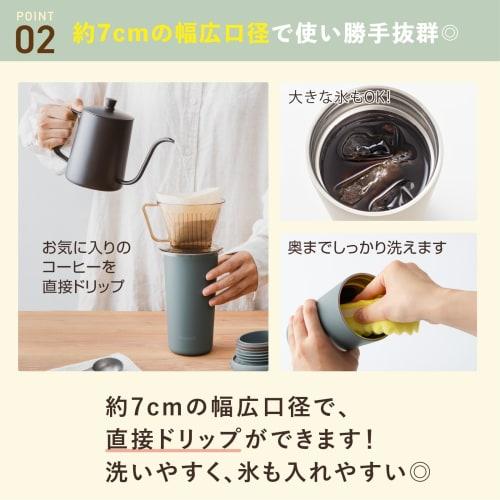 The-peacock AED-30 W 300ml Vacuum Insulated Water Bottle with One-Touch Tumbler, Wide Mouth, Antibacterial, 0.3L White