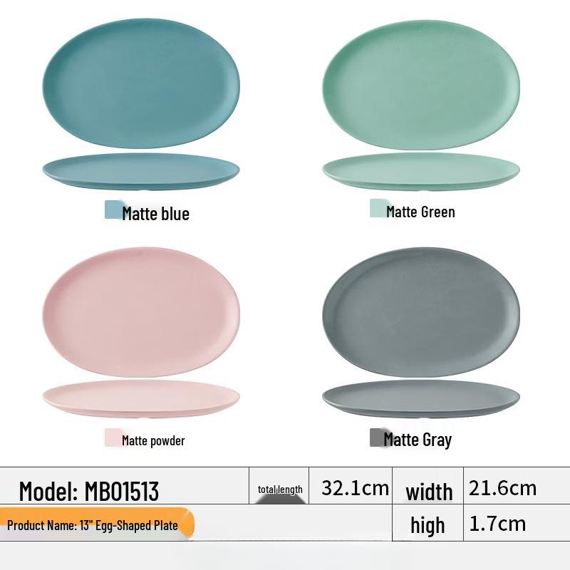 

ZISIZ Nordic Style Melamine Deep Serving Plate