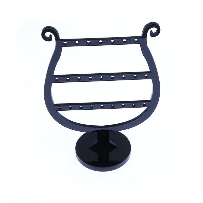 

Черная 3-ярусная пластиковая подставка для серег в форме кубка для пуссет