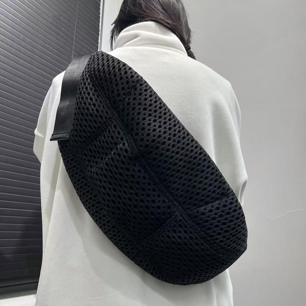 Ladies Mesh Casual Oblique Span Bag, Lightweight And Versatile Simple Shoulder Oblique Span Bag
