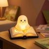 Specter Lamp with Book Base Warm Night Light Whimsical for