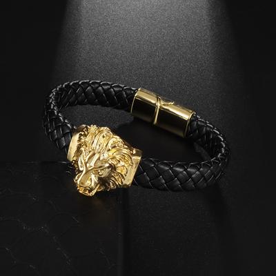 European and American Mens Braided Bracelets and Leather Rope Jewelry Hand Accessories