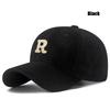 New Unisex Korean Version Big Head Circumference Three-Dimensional R Letter Cotton Thorn 3Dimensional Embroidered Baseball Cap