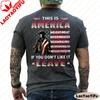 The Veteran Shirt Gift for Veteran Veteran Day Shortsleeved Shirt This Is America If You Dont Like It Leave Men Clothes