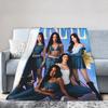 Super Warm Blankets Boy Girl Picnic Katseye Kpop Music Throw Blanket  Flannel Bedspread For Couch Chair Fluffy Sofa Bed Cover