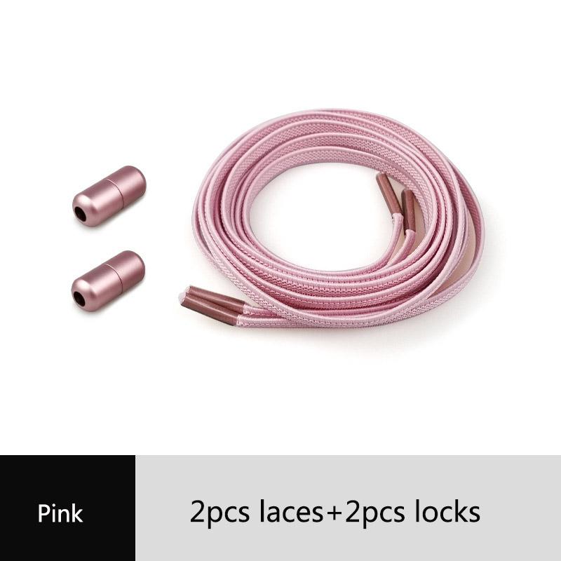 Kids Adult Elastic Popular No Tie Unisex 1Pair Capsule Buckle Shoelace Flat Sneakers Creative New High Quanlity Locking