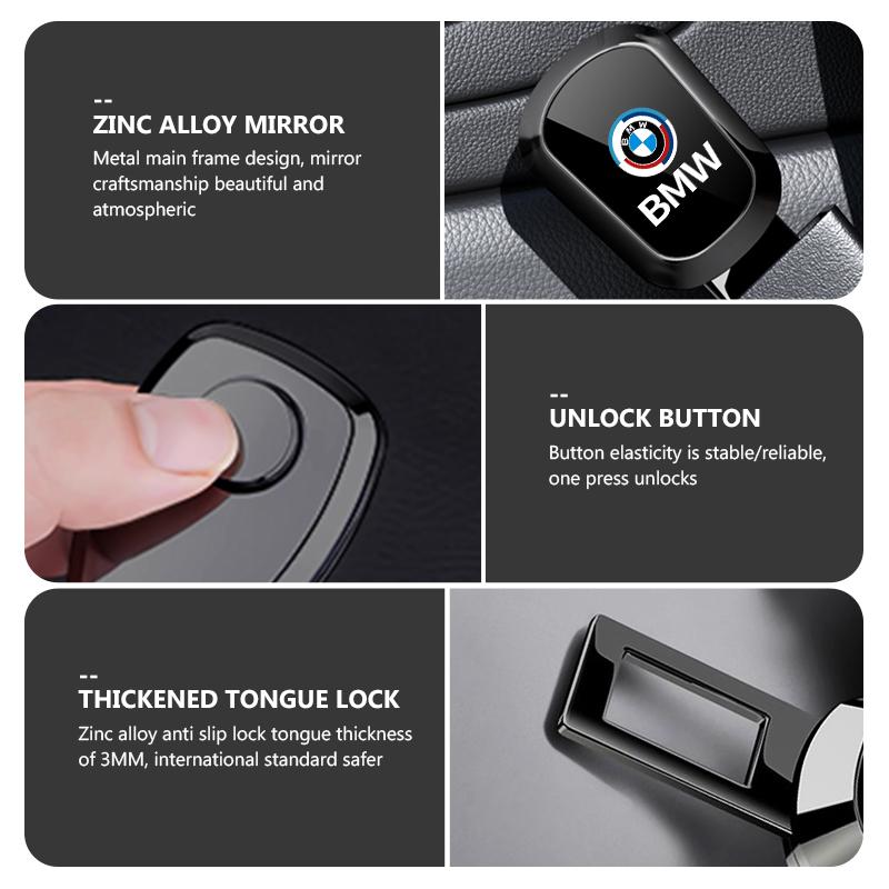 Car Seat Belt Clip Extender Safety Lock Buckle Plug Accessories For BMW M F10 F20 F30 F40 F15 F25 F26 F31 F49 E62 E83 E84 WT5