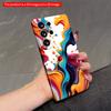 2DFlat Samsung Phone Case Vibrant Fluid Splash Phone Case Applicable To Galaxy S23 S24 S25ULTRA S26 A12 A14 A15 A16 A54 A55