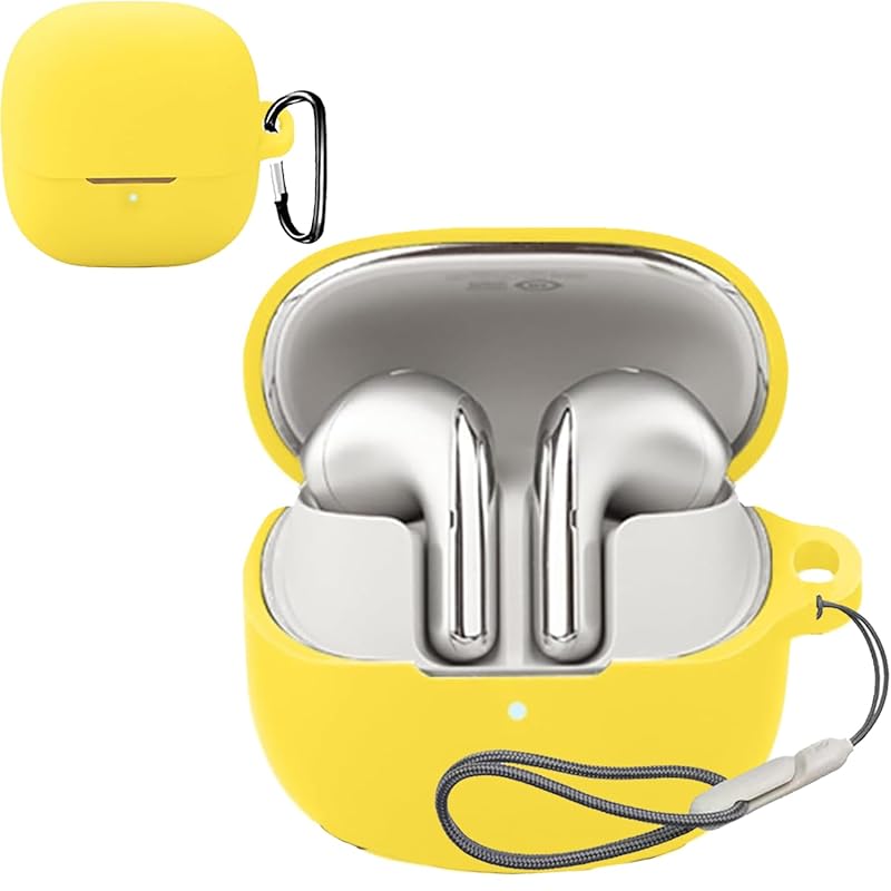 

For Xiaomi Buds 5 case Cover [HNWEIWEI] for silicon storage case convenience With carabiner trip lightweight protective cover Scratch prevention