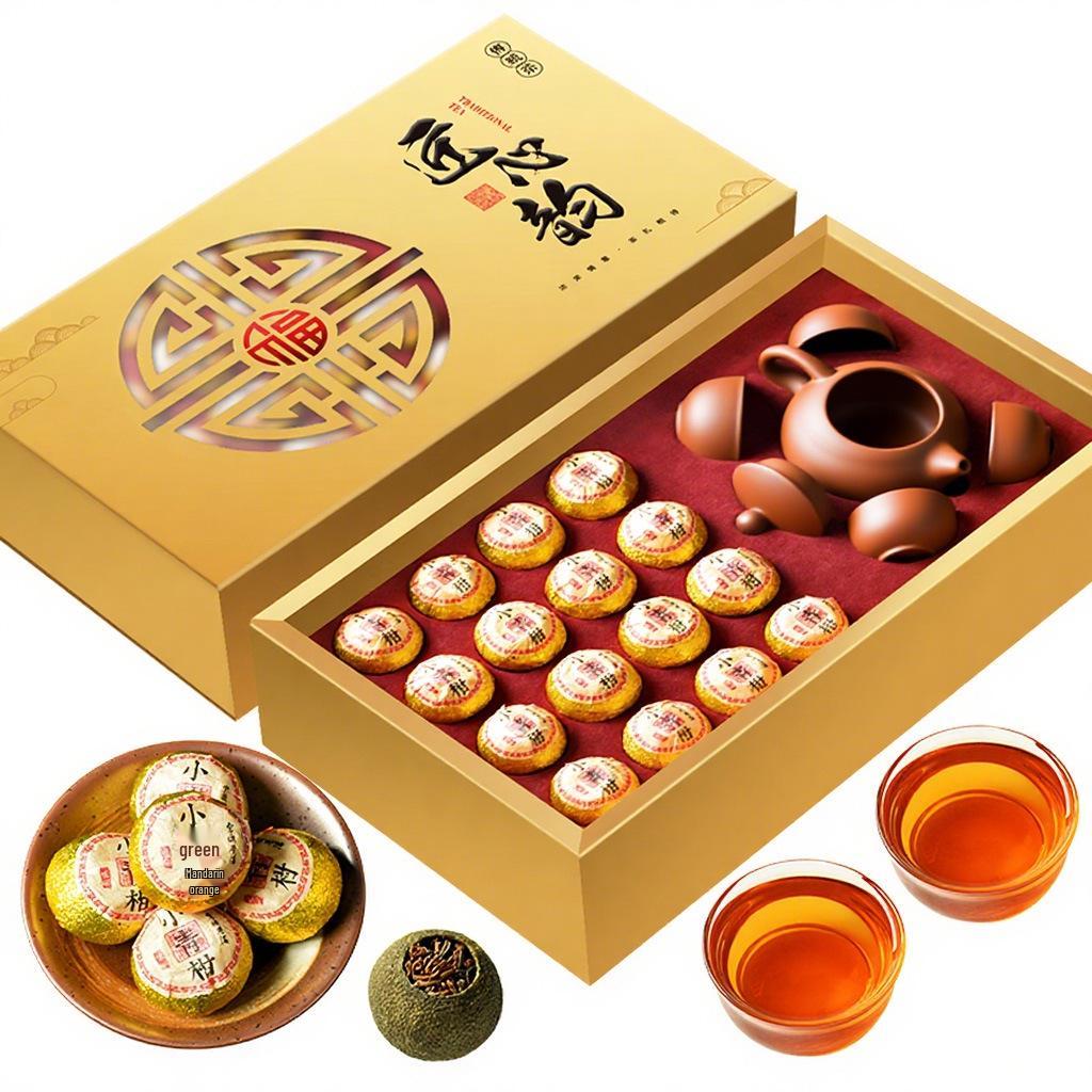 

Синхуй Сяоцингань Вяленая Выдержанная Мандариновая Цедра Чай Пуэр - Зрелый Юньнаньский Чай Подарок для Пожилых