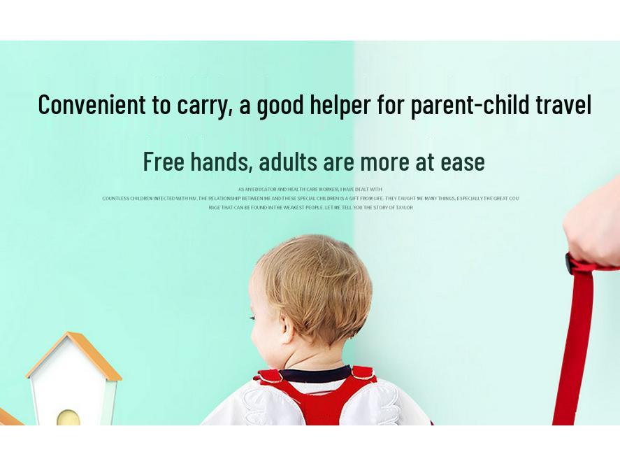 Children's Anti-Lost Backpack with Safety Harness and Walking Leash