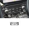 Carbon Fiber Center Console A/C Control Cover Trim For Porsche 718 2016-