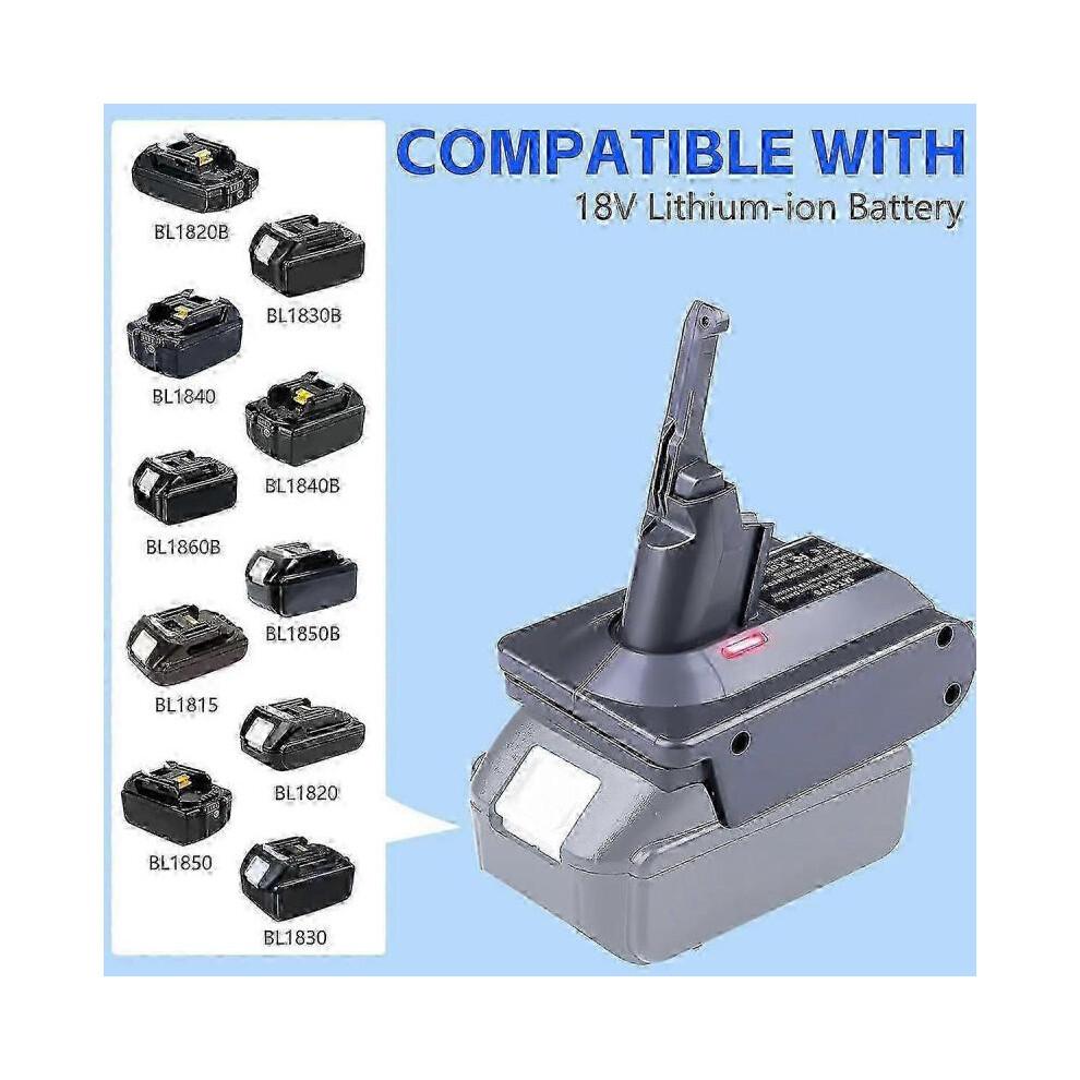 V7 V8 Adapter for Makita 18V Lithium-Ion Battery Convert To for Dyson V7 V8 Tool Use for Dyson V8 Se
