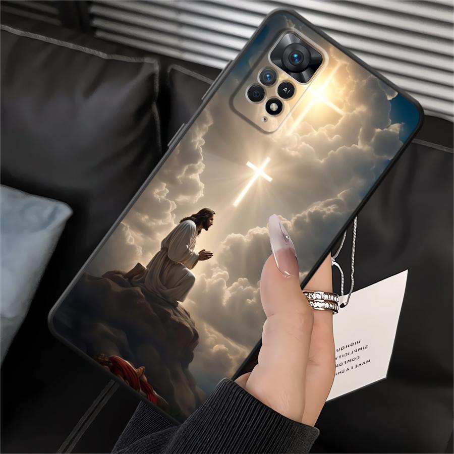 Phone Cover Case for Xiaomi Redmi Note 14 10 13 Pro Plus 11S 14C 12 11 Pro A1 A2 A3 12C 13C K40 K80 9 8 7 A4 A5 12S Jesus Design