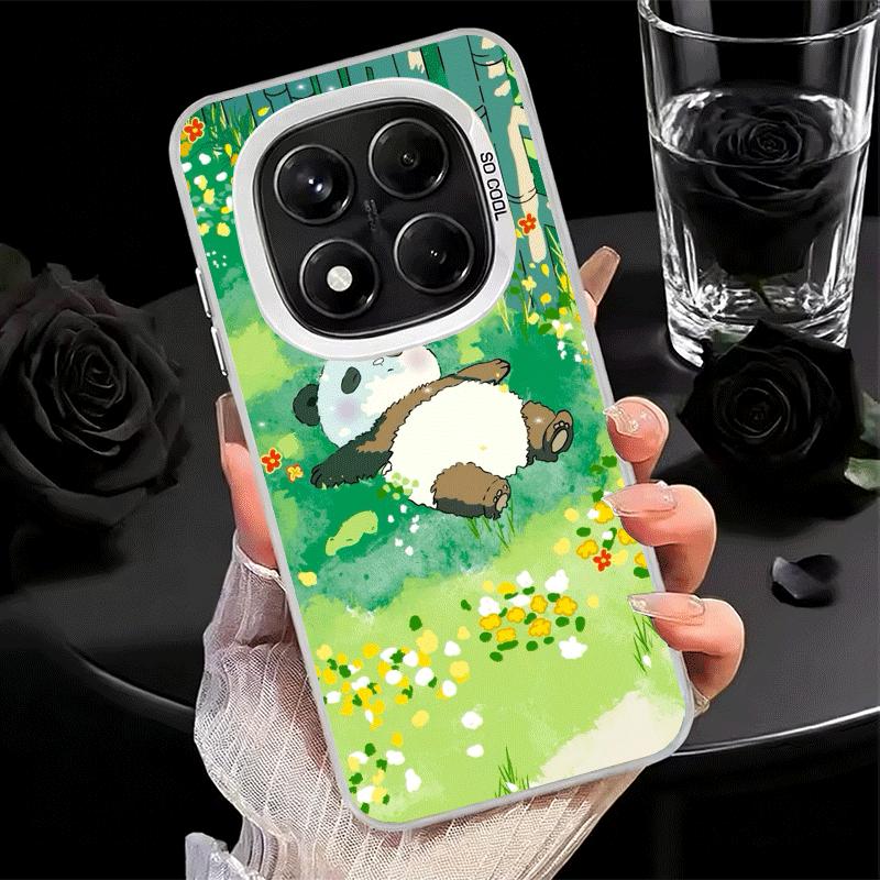 Cute Cartoon Panda Soft Phone Case for Xiaomi Redmi Note 13 14 15 Pro Plus 12S 12 11S 11 11T 10S 10 Shockproof Cover Back Shell