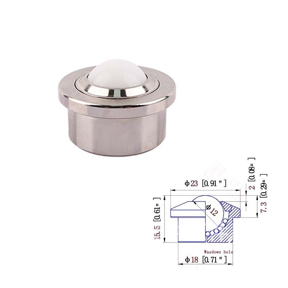 

Universal Mini Swivel Wheels Steel Caster Wheel Hardware Eye Round Wheel Furniture 2