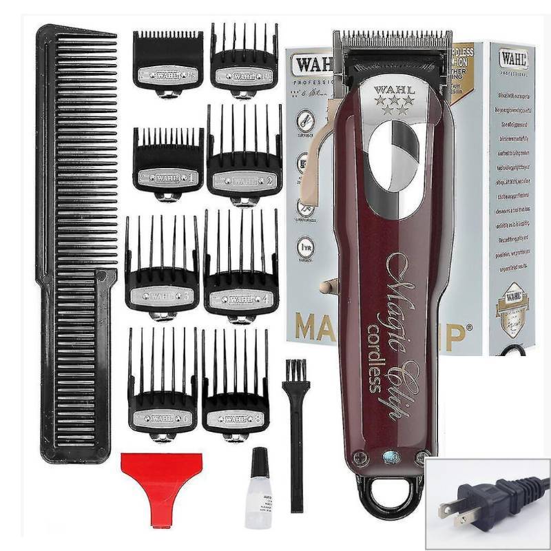 Magic Cordless Hair Clippers Trimmers Pro Lightweight Haircutting Kit Salon