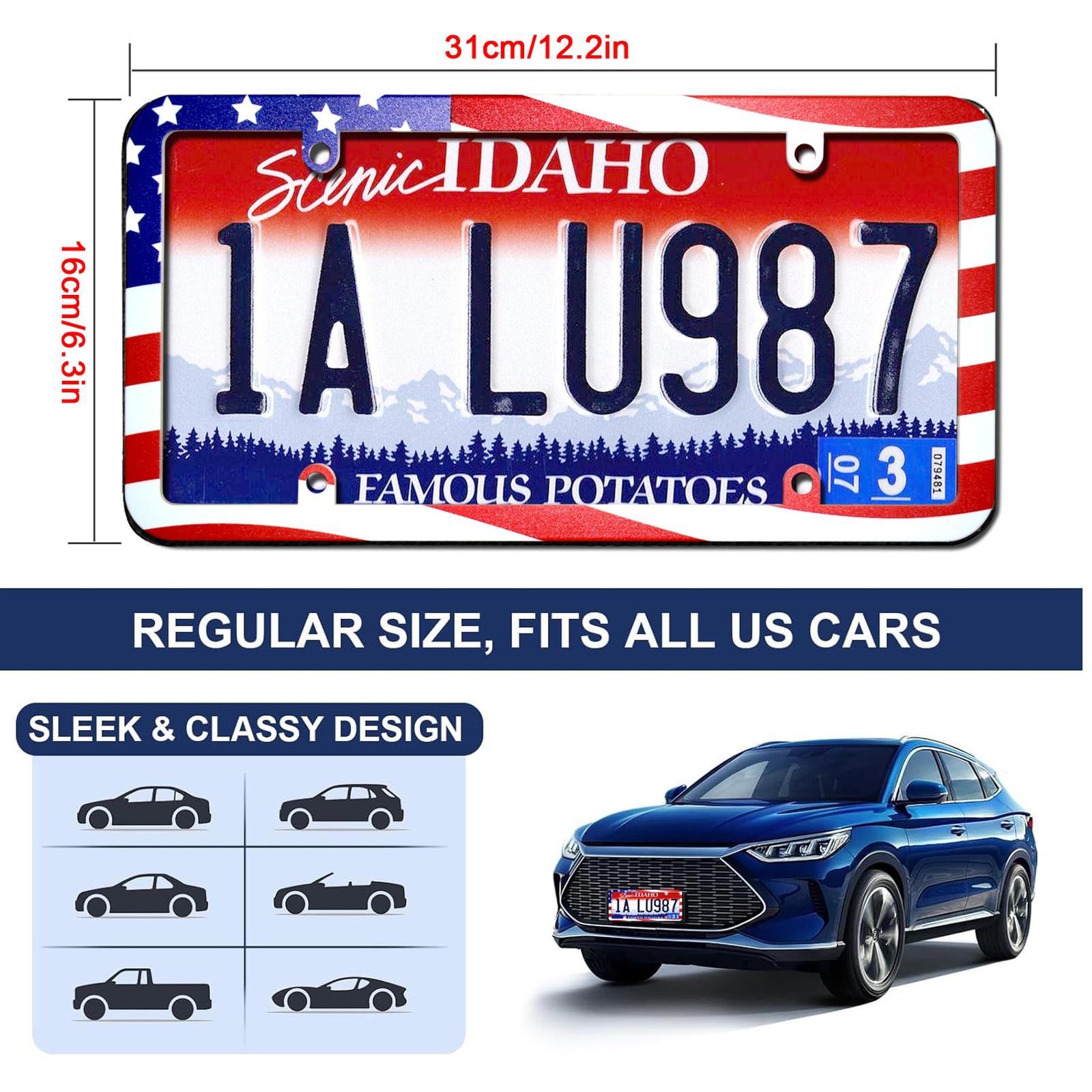 

Рамка для номерного знака з прапором США, Накладки на рамку номерного знака автомобіля з прапором США, Рамка для номерного знака автомобіля для транспортних засобів, Жінки, Чоловіки, Вантажівки one size