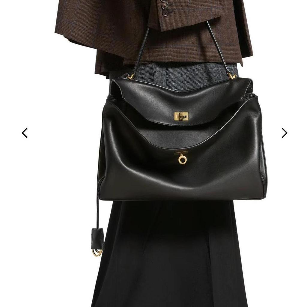 B Rodeo 24: Nová měkká kožená taška - Módní velká neutrální kabelka s ležérním vzhledem