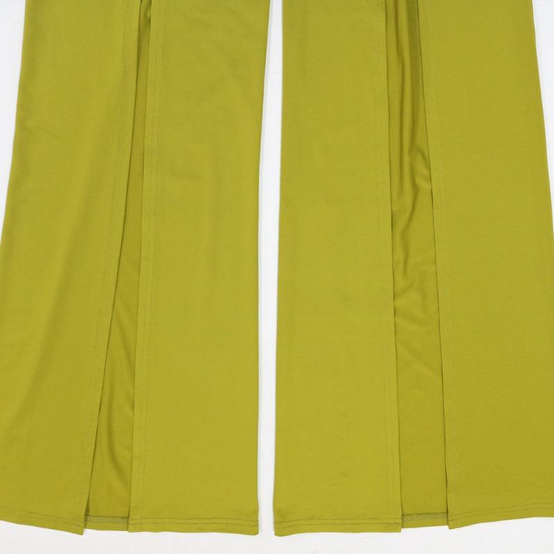 Women's New Fashion Casual Suit Bust Open Wide Leg Trousers