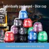 Colorful Dice and Cup Set for Barbecue, Street Food, and Nightclub Games