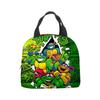 Sac à lunch Tortues Ninja pour Enfants Boîte à lunch isotherme Sac fourre-tout avec poche à glace Glacière portable pour l'école Pique-nique en plein air