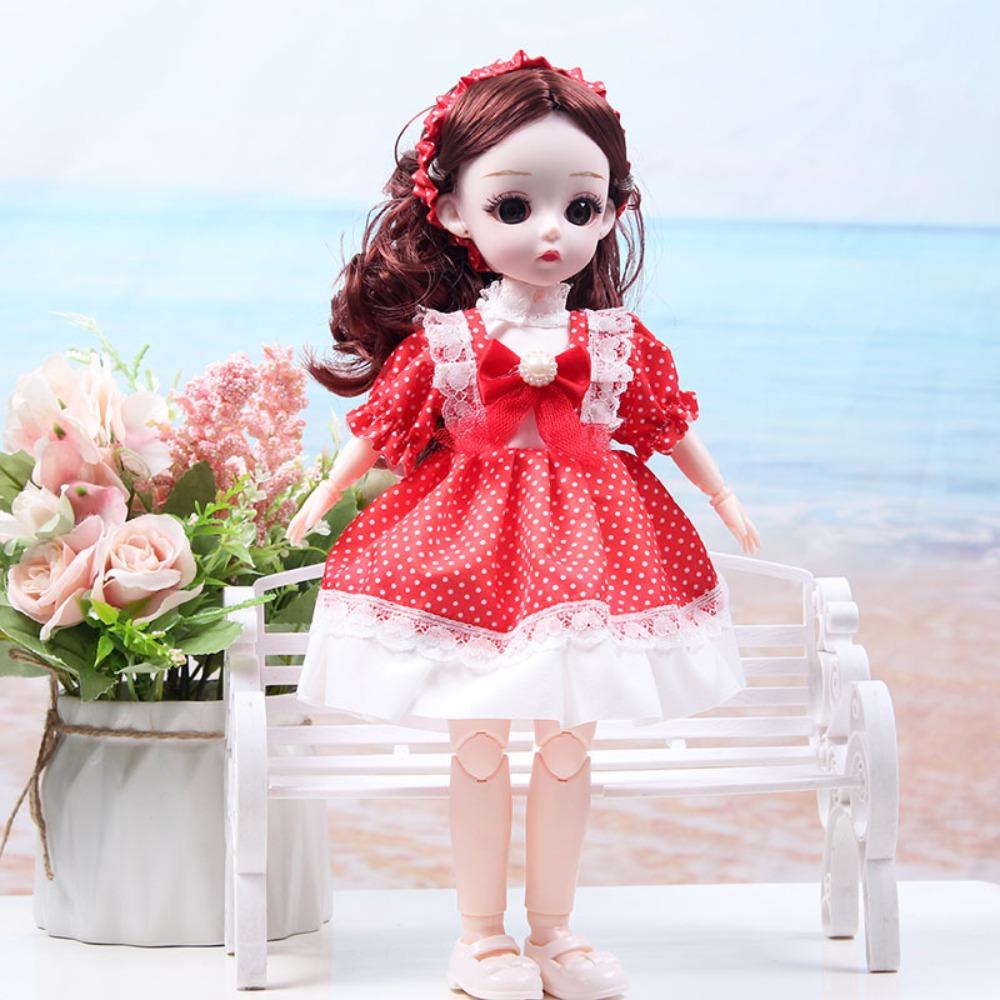 Dress Up 30cm Anime Bjd Doll Spherical Joint 30cm Articulated Toys 1/6 Bjd Dolls  Kids Toy