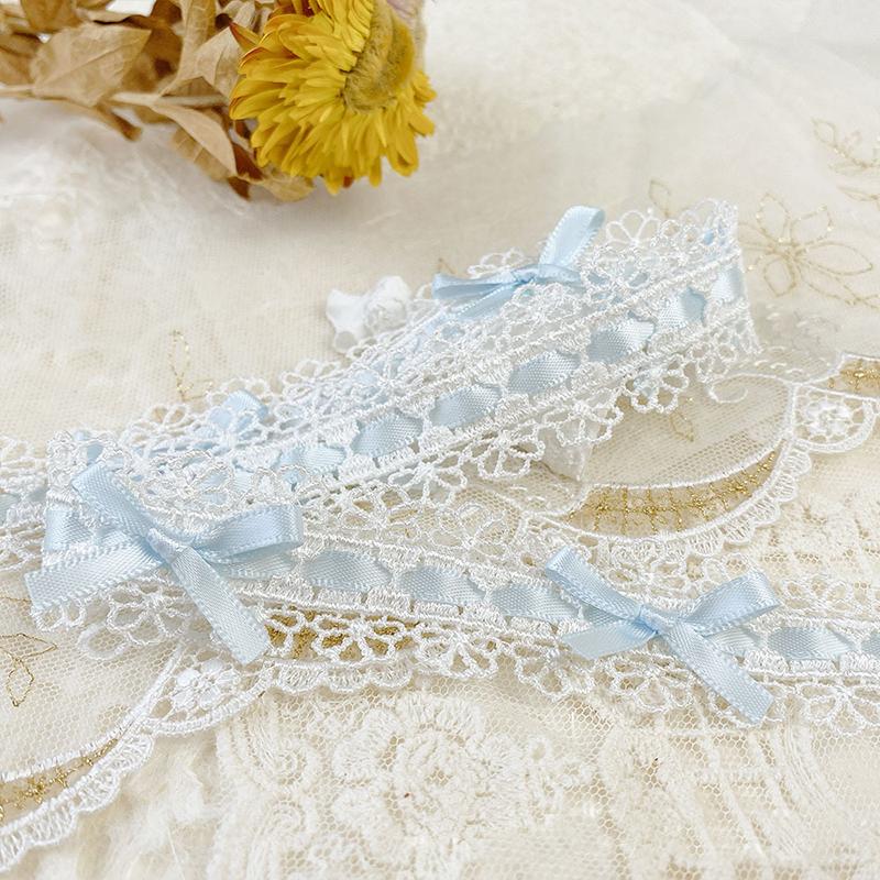 1yard Lolita Lace Trim Accessories Polyester Ribbon Dress Edging Decoration Skirt Lace Accessories Clothing Accessories 2.8cm Wide