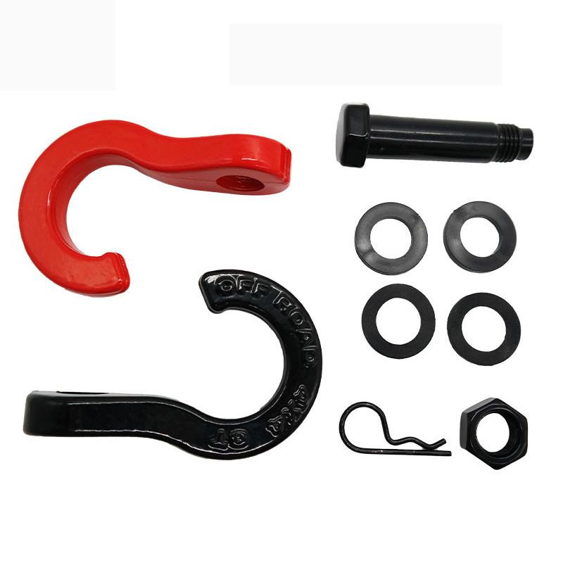 Split trailer shackles 2Pcs Trailer U-hook 8Ton 3/4" D Shackles Set for Vehicle Recovery 4WD Offroad Parts Towing Hook