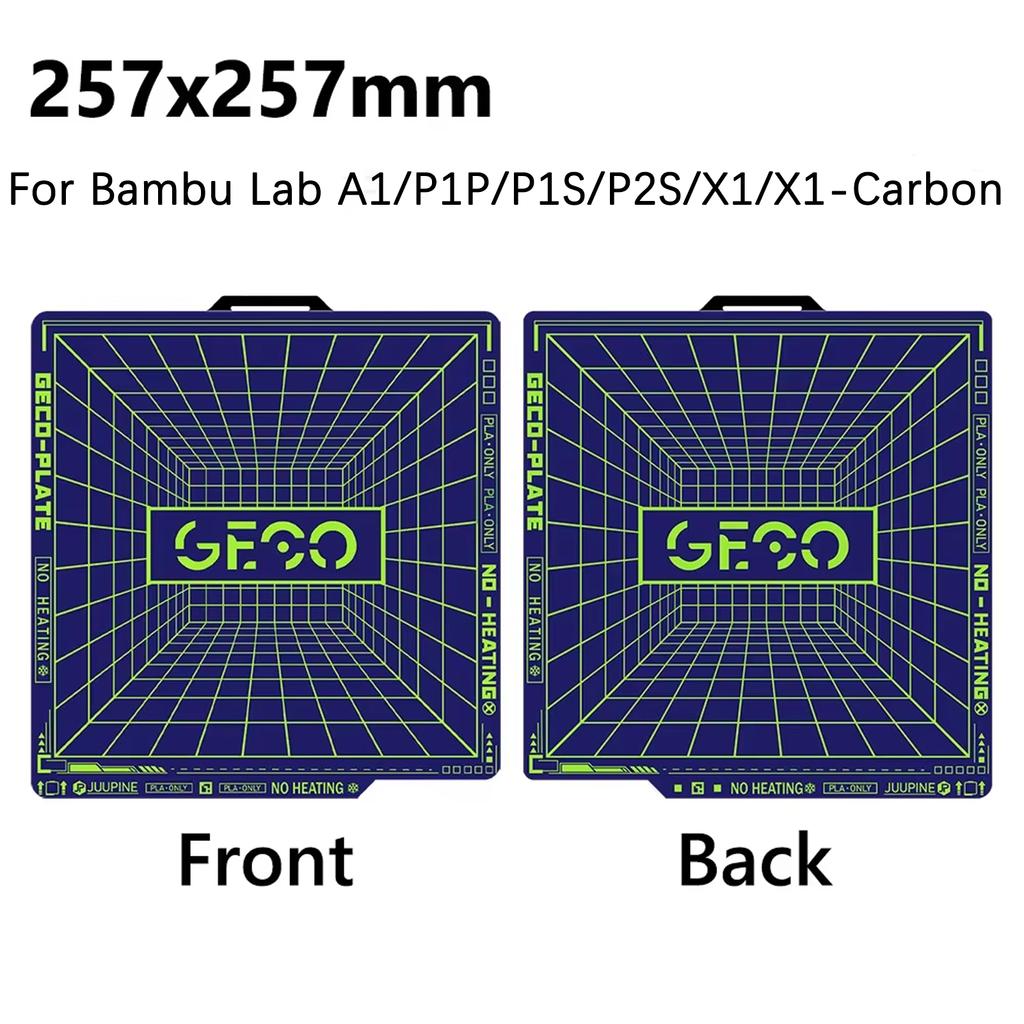 GECO Platte Pla Kaltbauplatte Für X1C P1S P2S A1 Kobra S1 K1c Ender 3 Se K1 Max Kein Verstopfen Federstahl Super Haftung