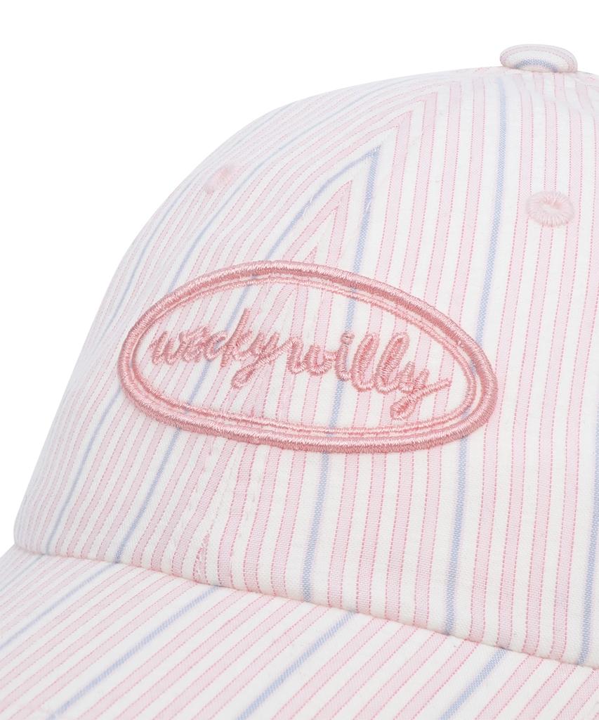 WACKY WILLY Women'S Striped Ball Cap Pink