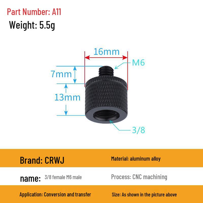 Multi-Size Conversion Screw Adapter for Camera & Projector Brackets